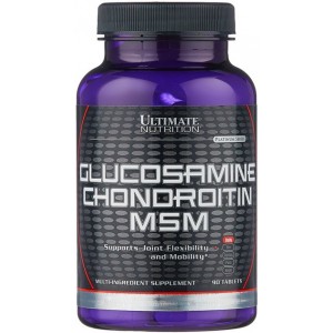 Глюкозамін Хондроїтин МСМ, Ultimate Nutrition, Glucosamine Chondroitin MSM - 90 таб