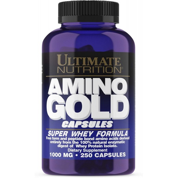 Комплексные аминокислоты, Ultimate Nutrition, Amino Gold Formula 1000 мг - 250 капс