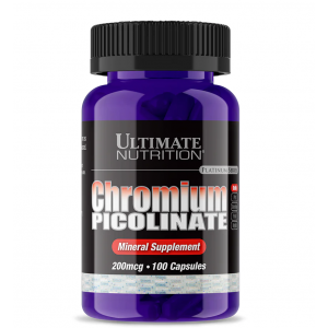 Пиколинат Хрома, Ultimate Nutrition, Chromium Picolinate - 100 капс