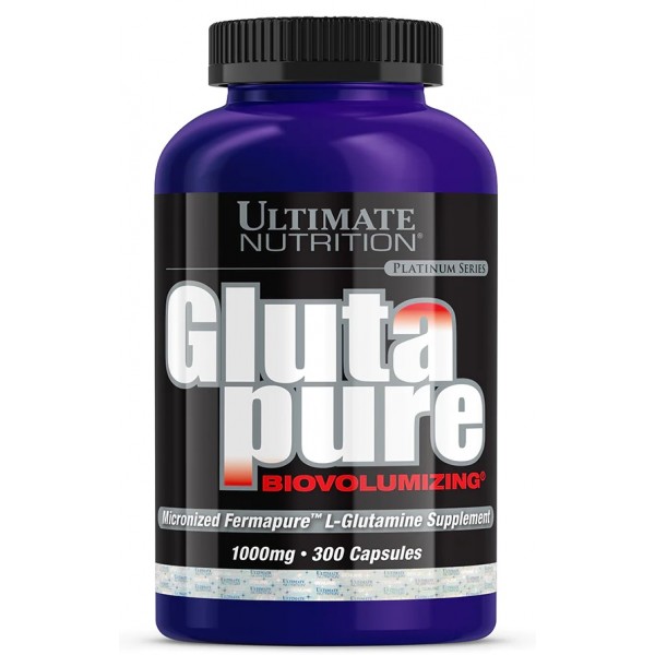 Л-Глютамин аминокислота в капсулах, Ultimate Nutrition, Glutapure 1000 мг - 300 капс