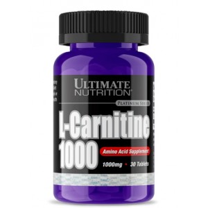 Амінокислота Л-карнітин, Ultimate Nutrition, L-Carnitine 1000 мг - 30 таб