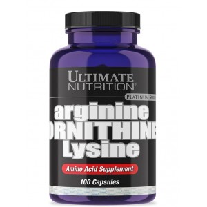 Аргінін Орнітін Лізін, Ultimate Nutrition, Arginine Ornithine Lysine - 100 капс