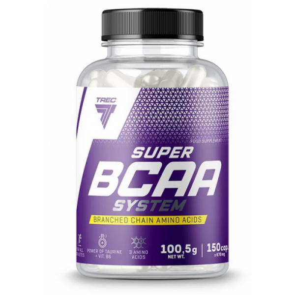 Амінокислоти ВСАА + Таурін, Trec Nutrition, Super BCAA System - 150 капс