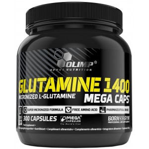 Амінокислота Л-Глютамін в капсулах, Olimp Labs, Glutamine Mega Caps 1400 - 300 капс