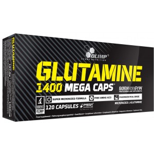 Глютамін в капсулах по 1400 мг, Olimp Labs, Glutamine Mega Caps 1400 - 120 капс