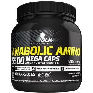 Аминокислоты комплексные, Olimp Labs, Anabolic Amino 5500 mega caps - 400 капс