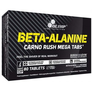Бета-Аланин + Л-Гистидин, Натрий, Olimp Labs, Beta-Alanine Carno Rush - 80 таб