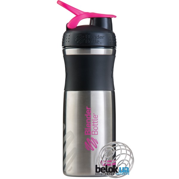 Шейкер Stainless Steel c шариком 820 ml Steel Pink