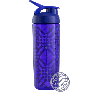 Шейкер Sleek c шариком 820 ml - (Purple Tratan Plaid)