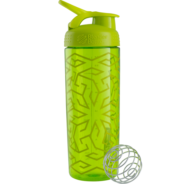 Шейкер Sleek c шариком 820 ml - зеленый (Green Zen Gala)