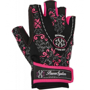 перчатки PS-2910 Black/Pink черно-розовые