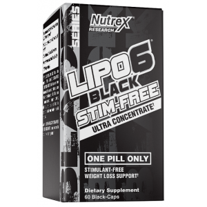 Комплекс для похудения без кофеина, Nutrex Research, Lipo 6 Black UC Stim-Free  - 60 капс