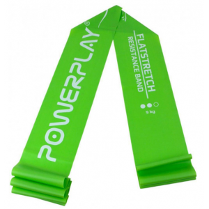 Стрічка еспандер, PowerPlay, 4112 Medium зелена (200 * 15 * 0.5мм, 9 кг)