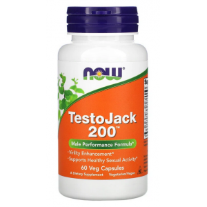 Комплекс растительных экстрактов для мужского здоровья, NOW, TestoJack 200 