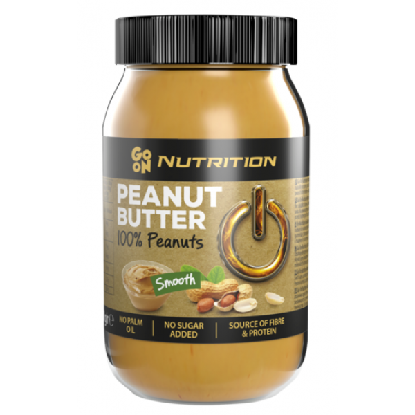 Арахисовая паста, GoOn Nutrition, Peanut butter 100% - 900 г 