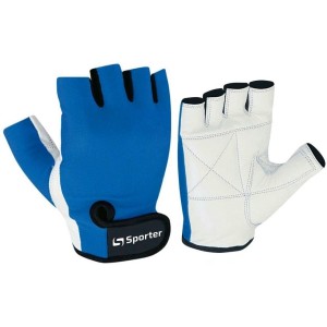 Перчатки Women (MFG-208.4 A) SporterGYM - Белые/Синие