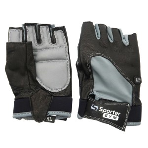 Перчатки для фитнеса SporterGYM - Черные/Серые