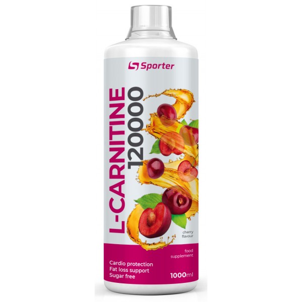 Карнитин, Sporter, L- carnitine 120000  - 1л вкус вишня