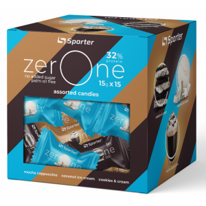 Коробка протеїнових цукерок, Sporter, Zero One Mix - 225 г