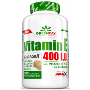 Комплекс антиоксидантов (Витамины С, Е, Селен, Цинк), Amix, GreenDay Vitamin E400 I.U. LIFE+ - 200 капс