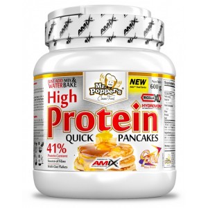 Суміш для панкейків, Amix, High Protein Pancakes - 600 г 
