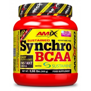 Амінокислоти ВСАА,  Amix, AmixPro Synchro BCAA plus Sustamine - 300 г