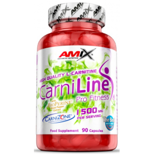 Л-карнітин з піперином, Amix, CarniLine 1500 мг -  90 капс