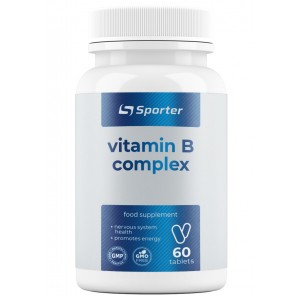Вітаміни групи В, Sporter, Vitamin B Complex - 60 таб
