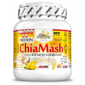 Протеиновое пюре, Amix, Mr.Popper's - Protein Chia Mash - 600 г