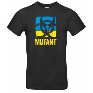 Футболка Mutant Ukrainian logo чоловіча чорна