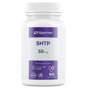 Гидрокситриптофан, Sporter, 5HTP 50 мг - 90 капс