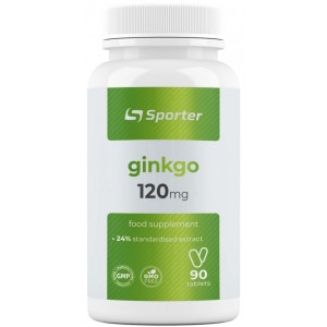 Гинко Билоба, Sporter, Ginkgo Biloba 120 мг - 90 таб