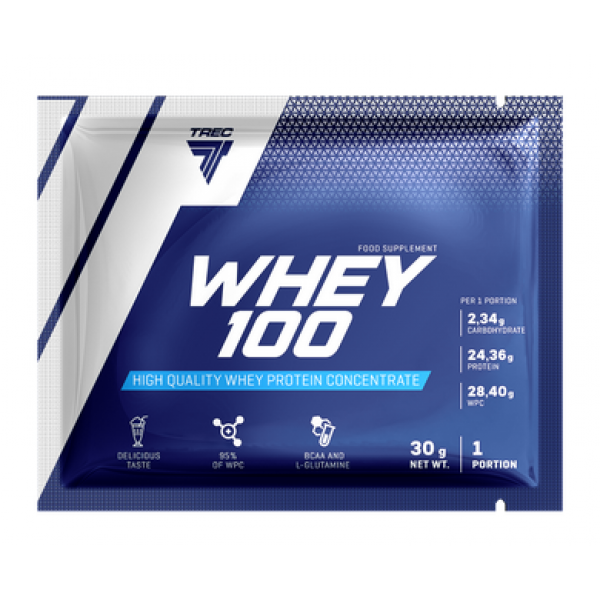 Сироватковий концентрат, Trec Nutrition, Whey 100 - 30 г